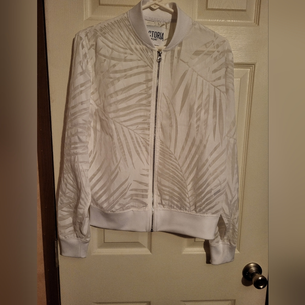 White Patterned Women's Jacket
